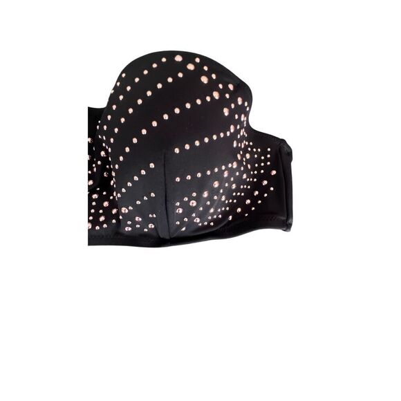 Shade Shore Bikini Top Swim Suit Metallic Studded Studs size 36B - Picture 3 of 7